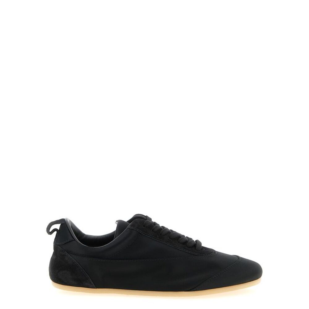 Jil Sander Black Cotton Low Top Women's Sneakers